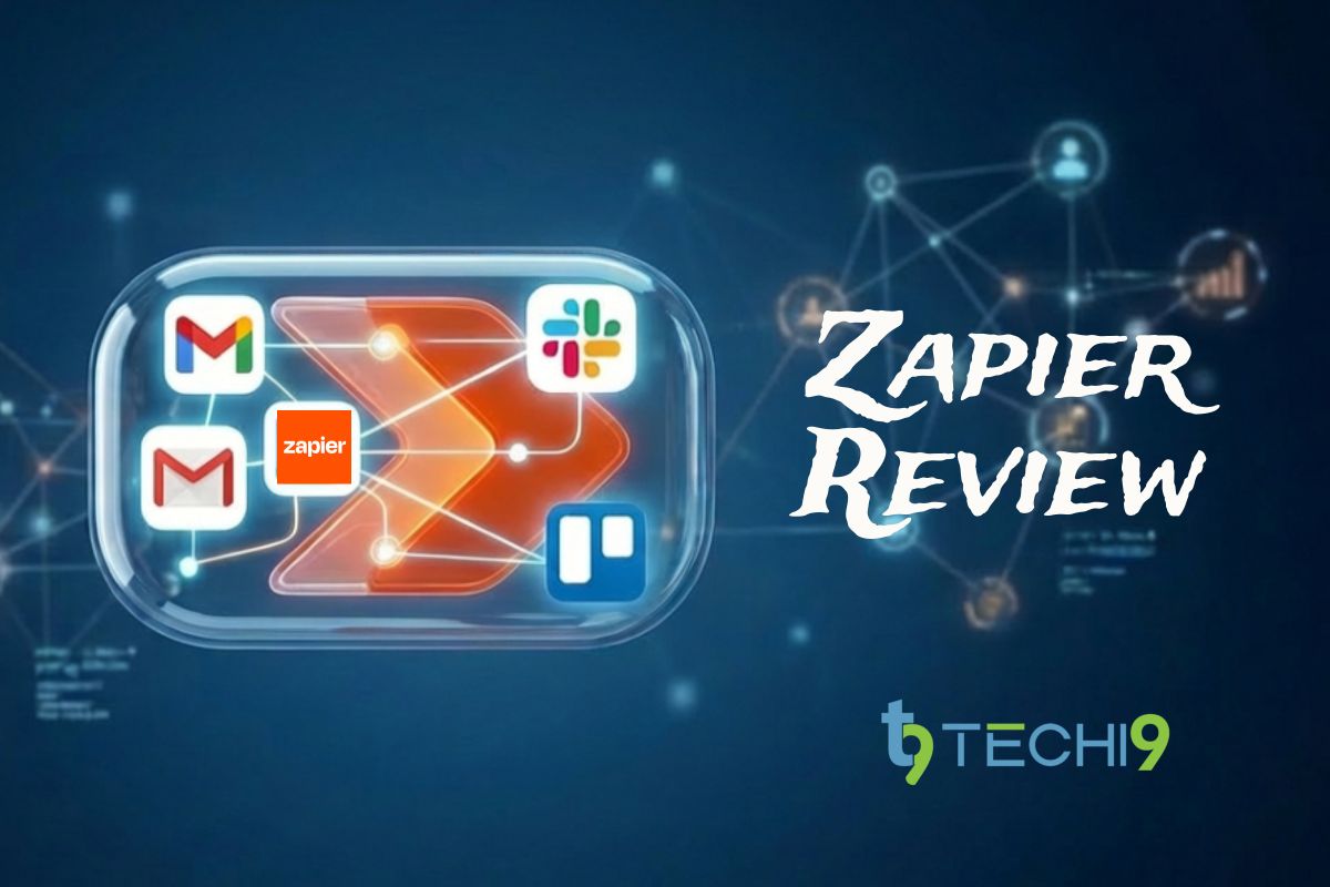 Zapier Review: Is It the Best Automation Tool for Small Businesses? Zapier logo with app icons displayed