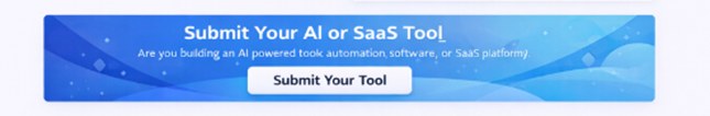 Banner for submitting AI tools